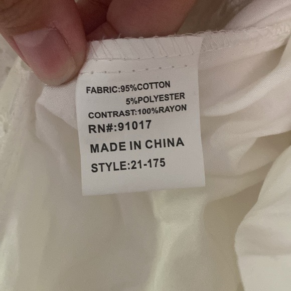 Solitaire White Eyelet Swim Dress Swim Cover up - Picture 10 of 10